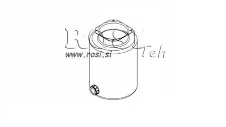 SERBATOIO METALLICO ROLL PP 8 LITRI ORIZZONTALE-VERTICALE