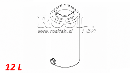 TANCA METALICĂ ROLL PP 12 LITRI ORIZONTAL-VERTICAL