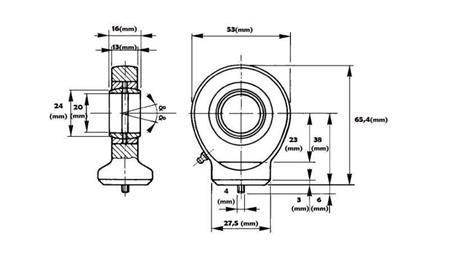 welding bearing round with lubrication fi 20/27.5