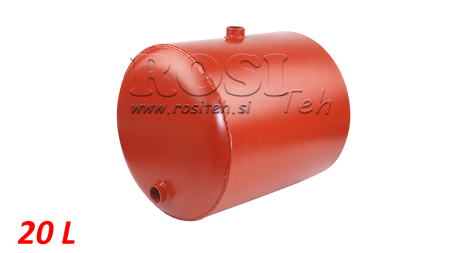 NÁDRŽ KOVOVÝ 20 LITER OKRÚHLY FI 300mm - VÝŠKA 330mm