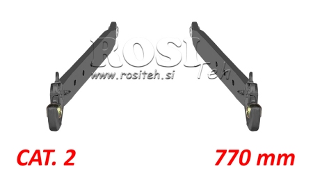 RAMENA PRE TROJBODOVÝ ZÁVES CAT. 2 70x20 mm - 770mm DO 75KM