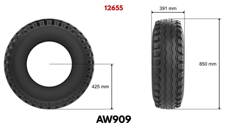 15.0/55-17 TIRE AW909 14PL