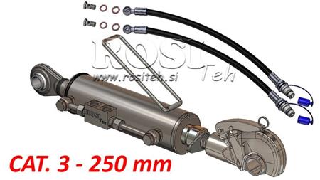 TERCEIRO PONTO HIDRÁULICO CON GANCHO RÁPIDO DE ROSCA - CAT. 3 - 80/40-250 (+95 HP) (32,2 mm)