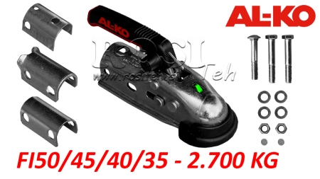 ANHÄNGERKUPPLUNG AL-KO AK-270 FÜR AUTOANHÄNGER RUND 2.700 kg FI35-40-45-50