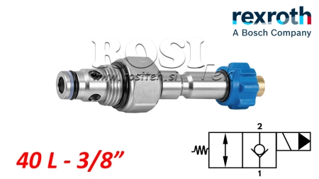 HYDRAULICKÝ OTVORENÝ ELEKTROMAGNETICKÝ OVLÁDAČ PRE 2-CESTNÝ VENTIL REXROTH 3/8 40 LIT