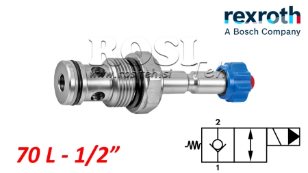 HYD. ÅPEN ELEKTROMAGNETISK KONTROLLER FOR 2-VEGS VENTIL REXROTH 1/2 70-LIT