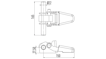 NOSAČ STRANICE S OTVARANJEM DOLJE/GORE