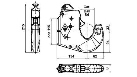 AVTOMATSKA KLJUKA TRAKTORSKE NOSILNE HIDRAVLIKE KAT.3 WALTERSCHEID