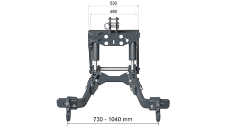 KOMPLETNÝ TROJBODOVÝ ZÁVES NA TRAKTOR UNIVERZÁLNY FLEX 2KAT PRE TRAKTOR 1500kg