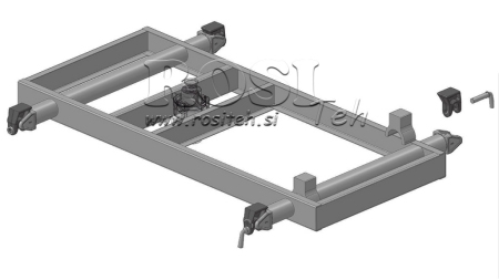 SET OF MOUNTS FOR FORK TIPPER CAISSON