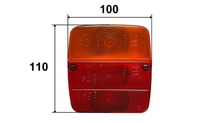 LUCE QUADRATA POSTERIORE 3 POSIZIONI