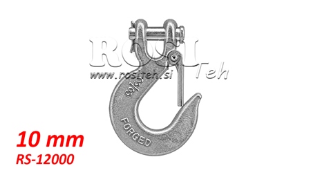 HOOK WITH SAFETY LATCH - 3/8