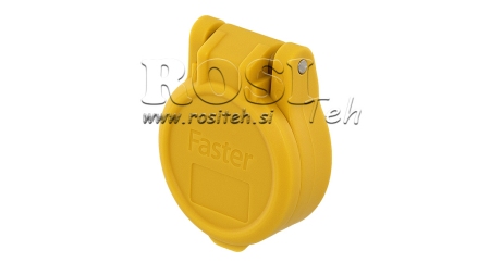 YELLOW PROTECTIVE COVER PVC FEMALE QUICK COUPLING PUSH-PULL