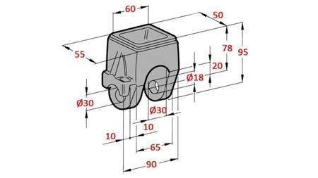 DRŽIAK NÁKLADNÉHO AUTOMOBILU FI18-22 HORNÝ