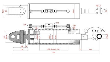 ESTRATTORE IDRAULICO SPECIALE - 4° CLASSE 115/50-250 (90-250HP)(32.4mm)