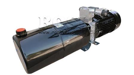 MINI AGGREGATO IDRAULICO 230V AC (2.2 kW) 120 bar - 8.0 cc - 11.2 lit/min - serbatoio 12 lit