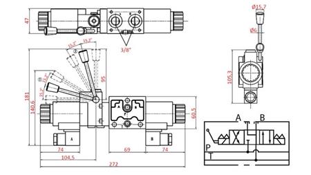 HYDRAULICKÝ MANUÁLNY A ELEKTROMAGNETICKÝ VENTIL YEAT-ZOSTAVA 12V N6