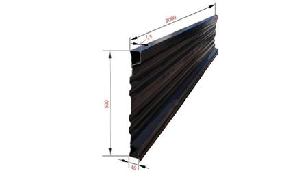 PAINEL LATERAL PARA REBOQUE BASCULANTE 2 MET. - ALTURA 500 mm