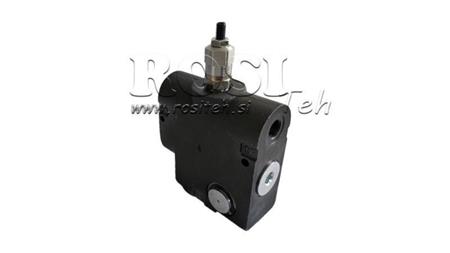 VÁLVULA DE PRIORIDADE 1/2 COM ESCALA E VÁLVULA DE SEGURANÇA 0-60lit, 0-200bar