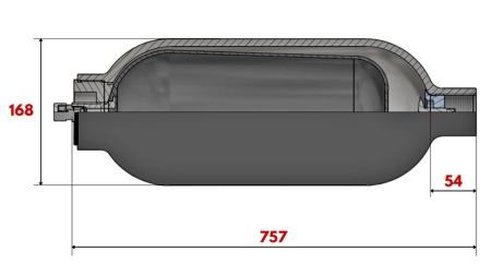 ACCUMULATORE IDRAULICO 10 LIT - BSP 1