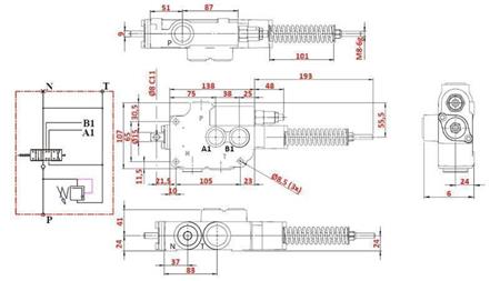 HYDRAULIC VALVE 1xP80 A7 ZS1/G VRŠIČKAR
