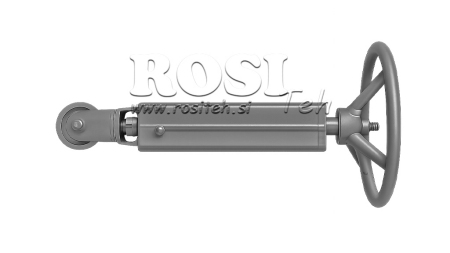 TENDITORE TRECCIA RUOTA PER RIMORCHIO CON FRENO A MANO CON PULEGGIA