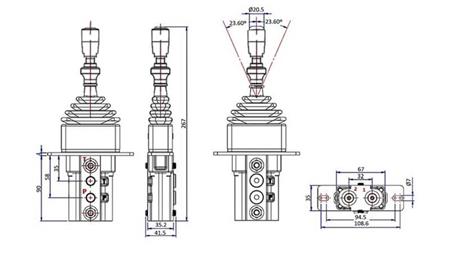 HYDRAULICKÝ JOYSTICK S ZÁMKOM