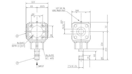 UHOLNÍKOVÉ OZUBENIE TB-19J 1.46:1 (23HP-16.9kW)