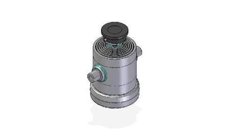 7029S -TELESCOPIC CYLINDER STANDARD/BALL 7 STUFEN HUB 1492 DURCHMESSER 240