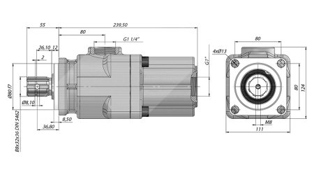 HYDRAULIC PISTON PUMP - 42CC - 350 BAR