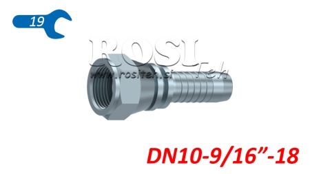 HYDRAULICKÁ PRÍPOJKA DKJ JIC74° SAMICA DN10-9/16”-18