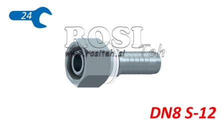 ΥΔΡΑΥΛΙΚΗ ΣΥΝΔΕΣΗ DKOS 12 S ΘΗΛΥΚΟ DN8-M20X1,5