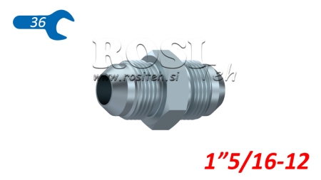 VÁLVULA HIDRÁULICA DUPLA JIC74° 1”5/16-12 1”5/16-12