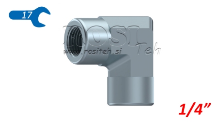 HIDRAULIKUS 90° RÖVID KÖNYÖK BELSŐ-BELSŐ 1/4