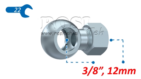 HIDRAULIKUS CSŐ BANJO 3/8 ANYÁ-VAL