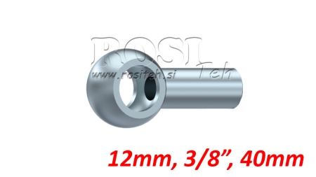 TUBO METALLICO BANJO 3/8 40mm