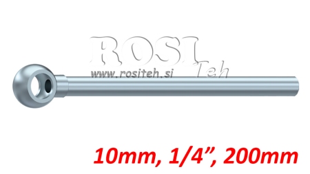 TUBO METALLICO BANJO 10mm 1/4 200mm