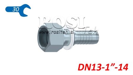 HYDRAULIC FITTING DKORFS FEMALE DN13-1-14