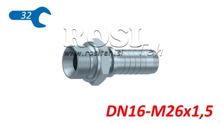 HYDRAULIC FITTING BSP MALE DN16-M26X1.5