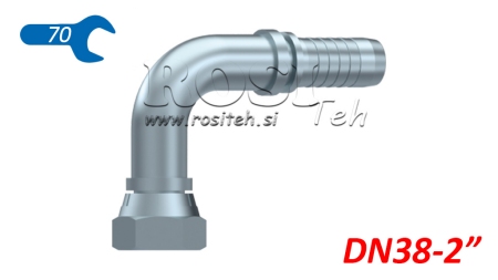 GIUNZIONE IDRAULICA BSP FEMMINA A 90° DN38-2