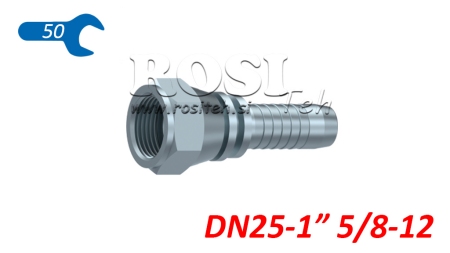 HYDRAULICKÁ PRÍPOJKA DKJ JIC74° SAMICA DN25-1 5/8-12