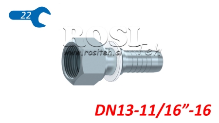 HYDRAULIC FITTING DKORFS FEMALE DN13-11/16-16