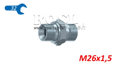 VALVOLA DOPPIA IDRAULICA BSP M26X1,5