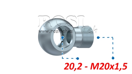 HIDRAULISKĀ ACU SAVIENOJUMS M20X1.5-20.2