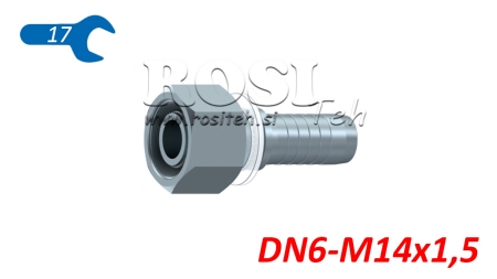 COLLEGAMENTO IDRAULICO DKOS 6 CON FEMMINA DN6-M14X1,5