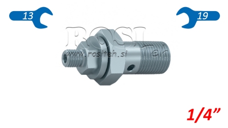 VITE CAVITÀ CON SMORZATORE IDRAULICO 1/4