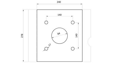 GARRA DE PEDRA BSG 400 TG 1000 kg - 1100 mm