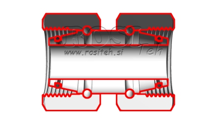 HYDRAULICKÁ SPOJKA S DVOJITOU OTOČNOU MATICOU (22L) M30X2