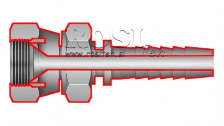 HYDRAULICKÁ PRÍPOJKA JIS Japanese 60° KOMATSU SAMICA DN31–M36×1,5