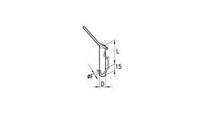 SAFETY WEDGE 25mm L130 -DIMENSIONS 